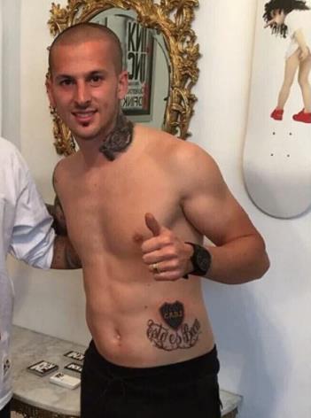 El tatuaje de Boca que tenía Darío Benedetto.